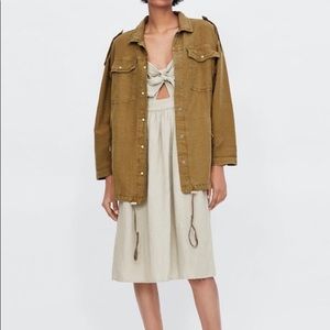 Zara overshirt with pockets